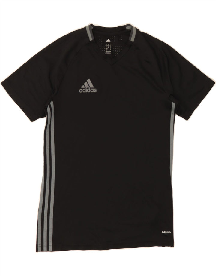 ADIDAS Mens Climacool T-Shirt Top Small Black Polyester Vintage Adidas and Second-Hand Adidas from Messina Hembry 