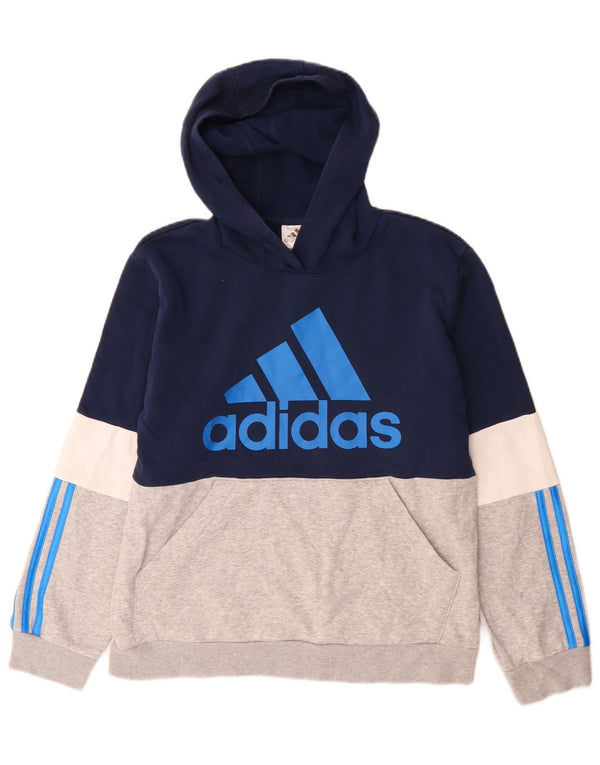 Adidas Mädchen Graphic Hoodie Pullover 13–14 Jahre groß blau Farbblock