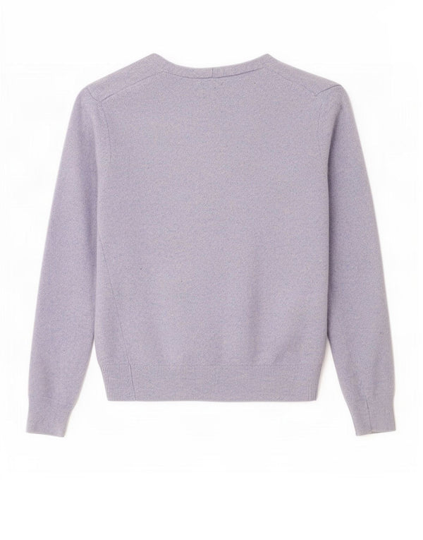Benetton Girls Cardigan Sweater 7-8 År Blå Merinould