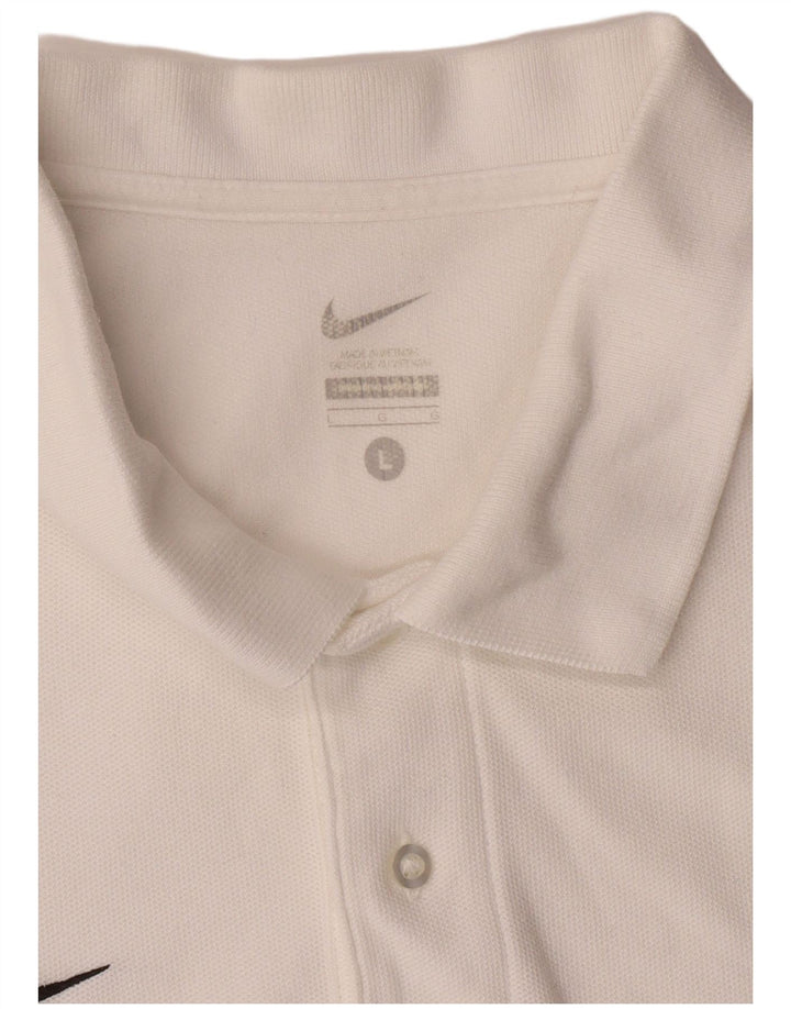 Męska koszulka polo NIKE, duża, biała