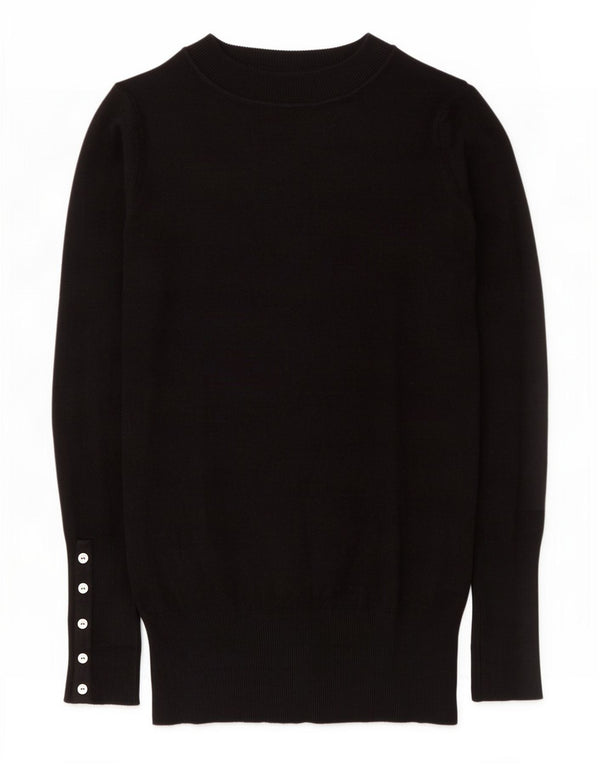 Sweter damski Zara z golfem UK 8 Small Black Rayon