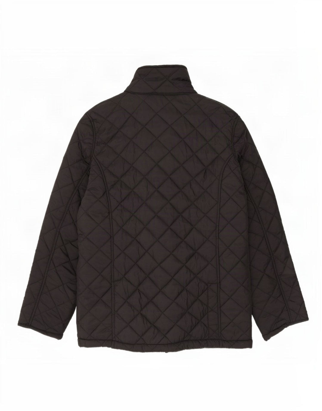 Vintage Mens Quilted Jacket UK 42 XL Black Nylon