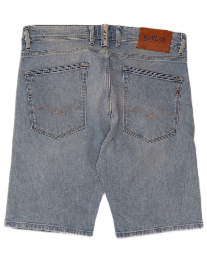 REPLAY Herre Denim Shorts W24 Large Blue Cotton