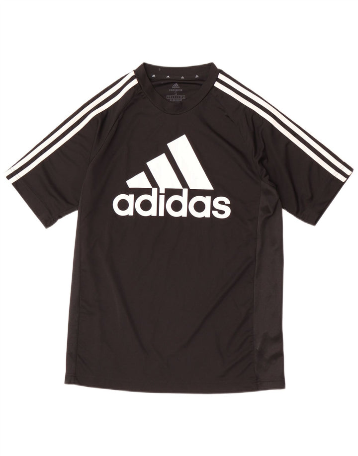 Adidas Mens Aeroready Graphic T-Shirt Top Small Black Polyester
