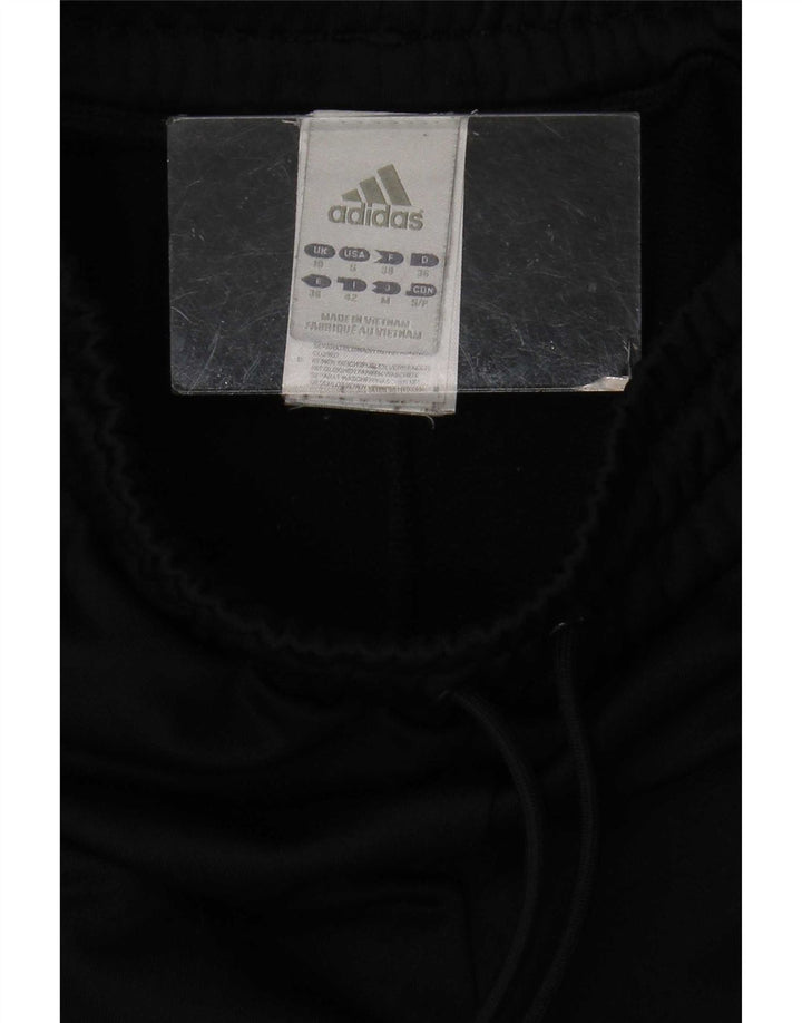 Adidas Womens Tracksuit Trousers UK 10 Small Black Polyester