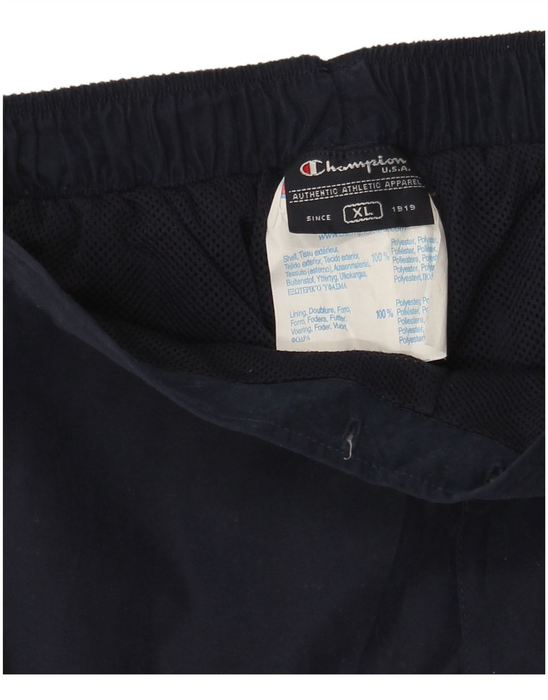 Champion Womens Tracksuit Trousers UK 18 XL  Navy Blue Polyester