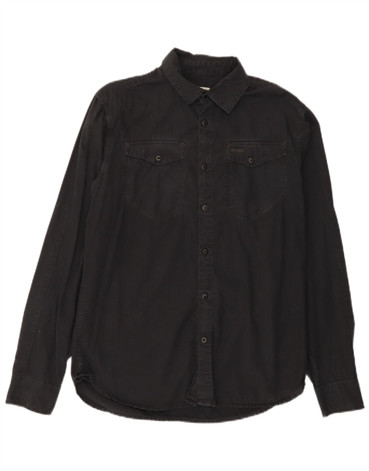 G-Star Mens Shirt Medium Black Cotton