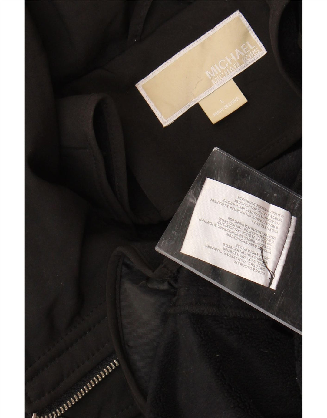 Женская куртка MICHAEL KORS UK 14, большая черная, полиэстер