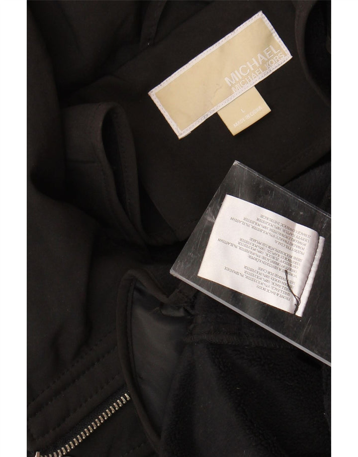 Женская куртка MICHAEL KORS UK 14, большая черная, полиэстер