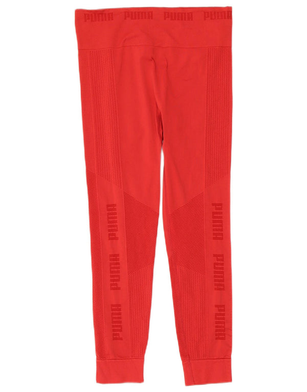 Leggings Capri grafici da donna UK 14 nylon rosso medio