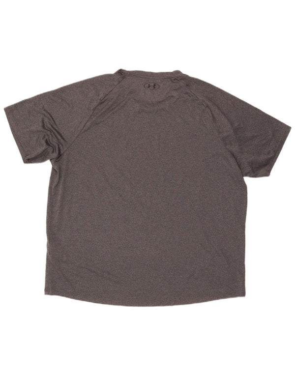 Under Armour Mens T-Shirt Top 2XL Grey Polyester