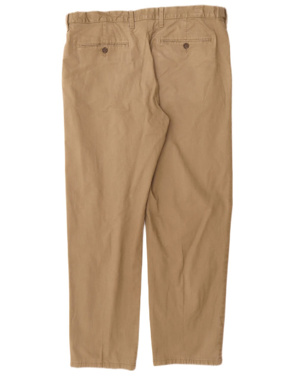 Marks & Spencer Mens Regular Fit Chino Trousers W38 L31 Beige Cotton