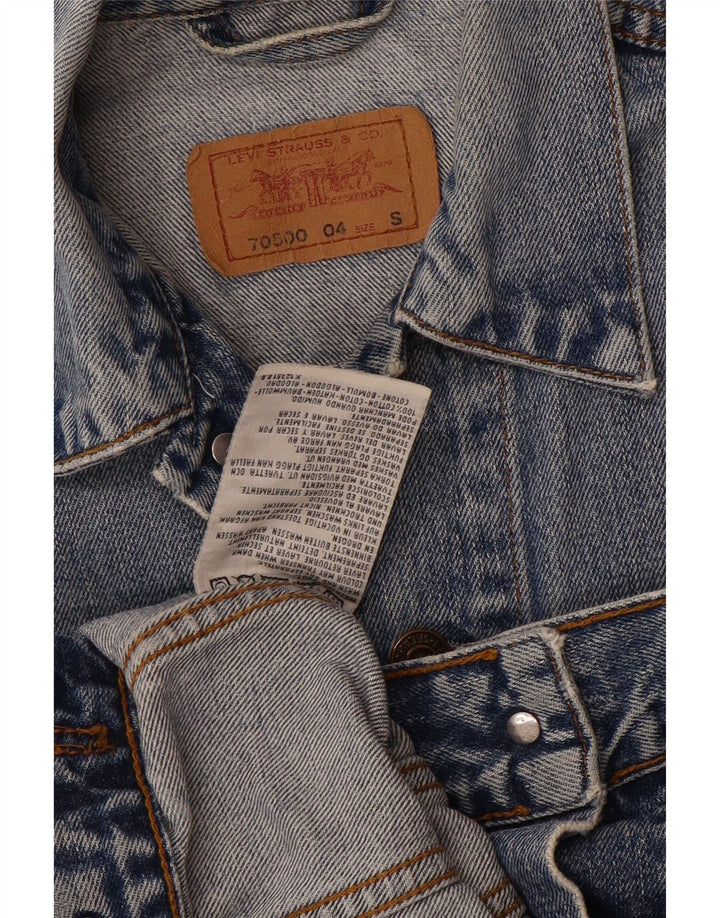 Levi's Womens Denim Jacket UK 10 Small Blue Cotton