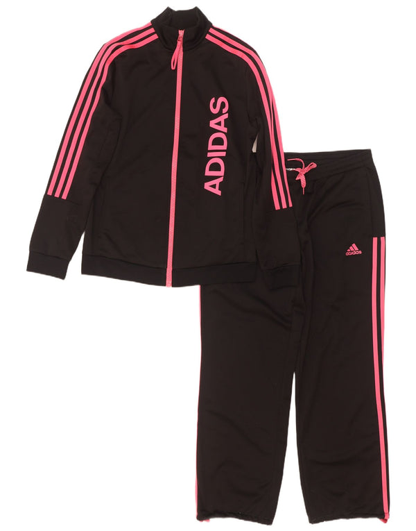 Γυναικεία Adidas Graphic Full Tracksuit UK 12/14 Medium Black Polyester