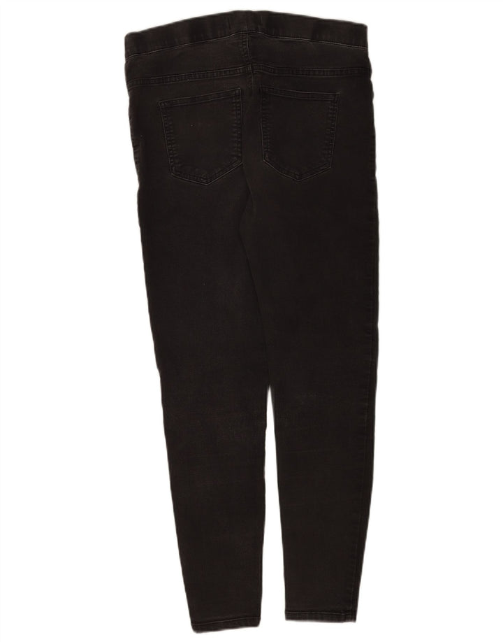 Marks & Spencer Womens Jegging Jeans UK 12 Medium W30 L35 Black Cotton