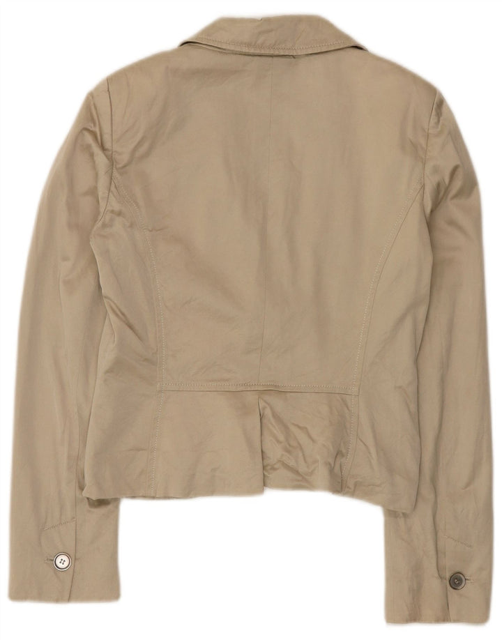 Jaqueta Blazer Feminina Max & Co. 2 Botões UK 12 Médio Bege