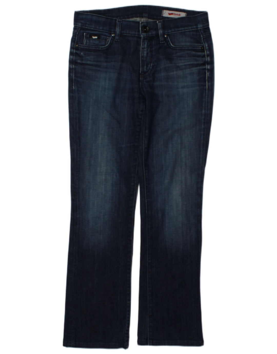 Gas Womens Bootcut Jeans W28 L29 Navy Blue Cotton