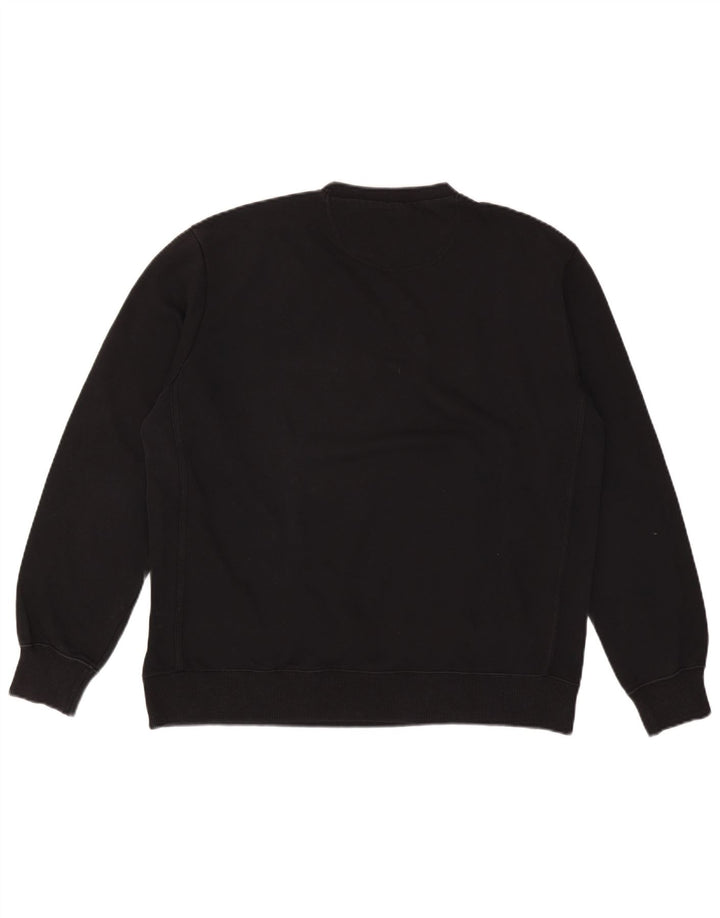 Champion Mens Graphic Sweatshirt Jumper XL Black