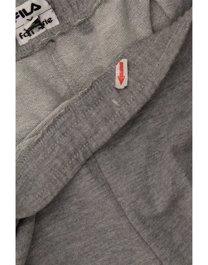 Fila Mens Graphic Sport Shorts Large Grey Cotton