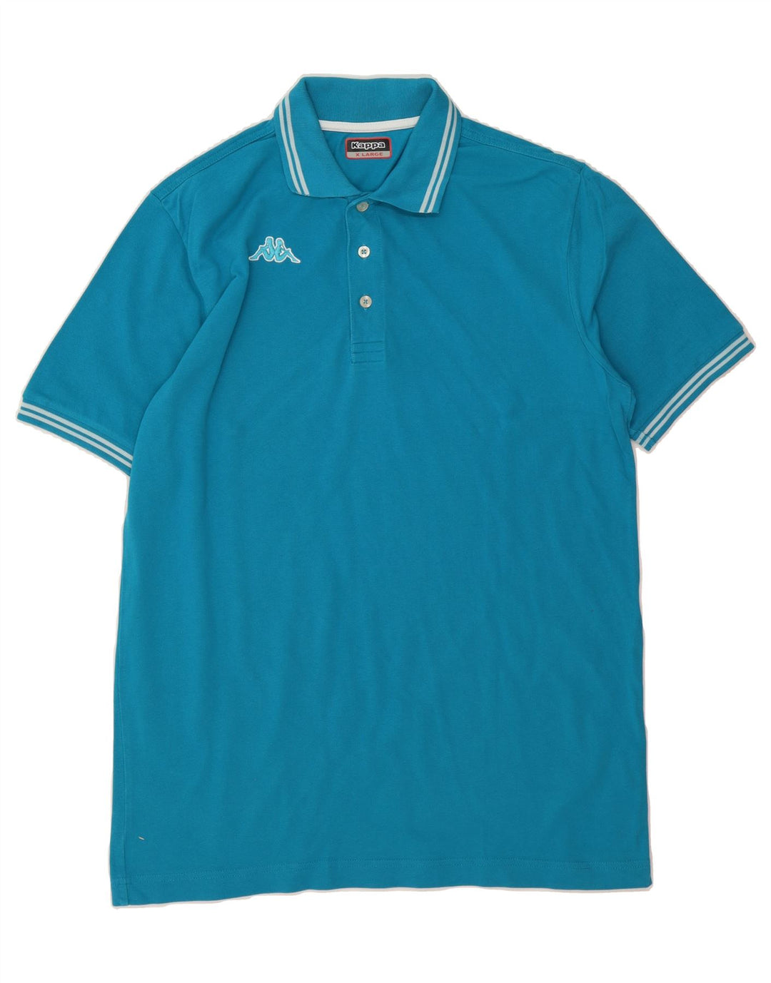 KAPPA Mens Polo Shirt XL Blue Cotton Vintage Kappa and Second-Hand Kappa from Messina Hembry 