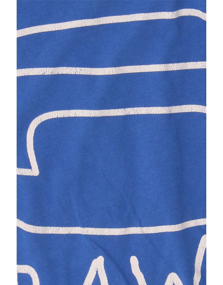 G-Star Mens Graphic T-Shirt Top Small Blue Cotton