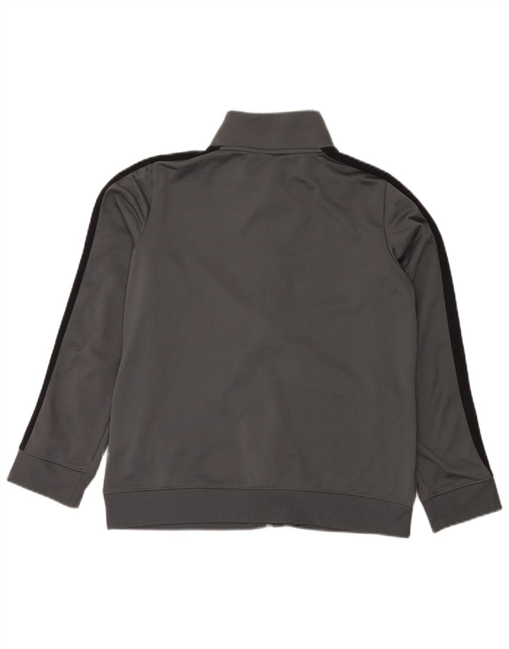 UNDER ARMOUR Boys Tracksuit Top Jacket 11-12 Years Large Grey Colourblock