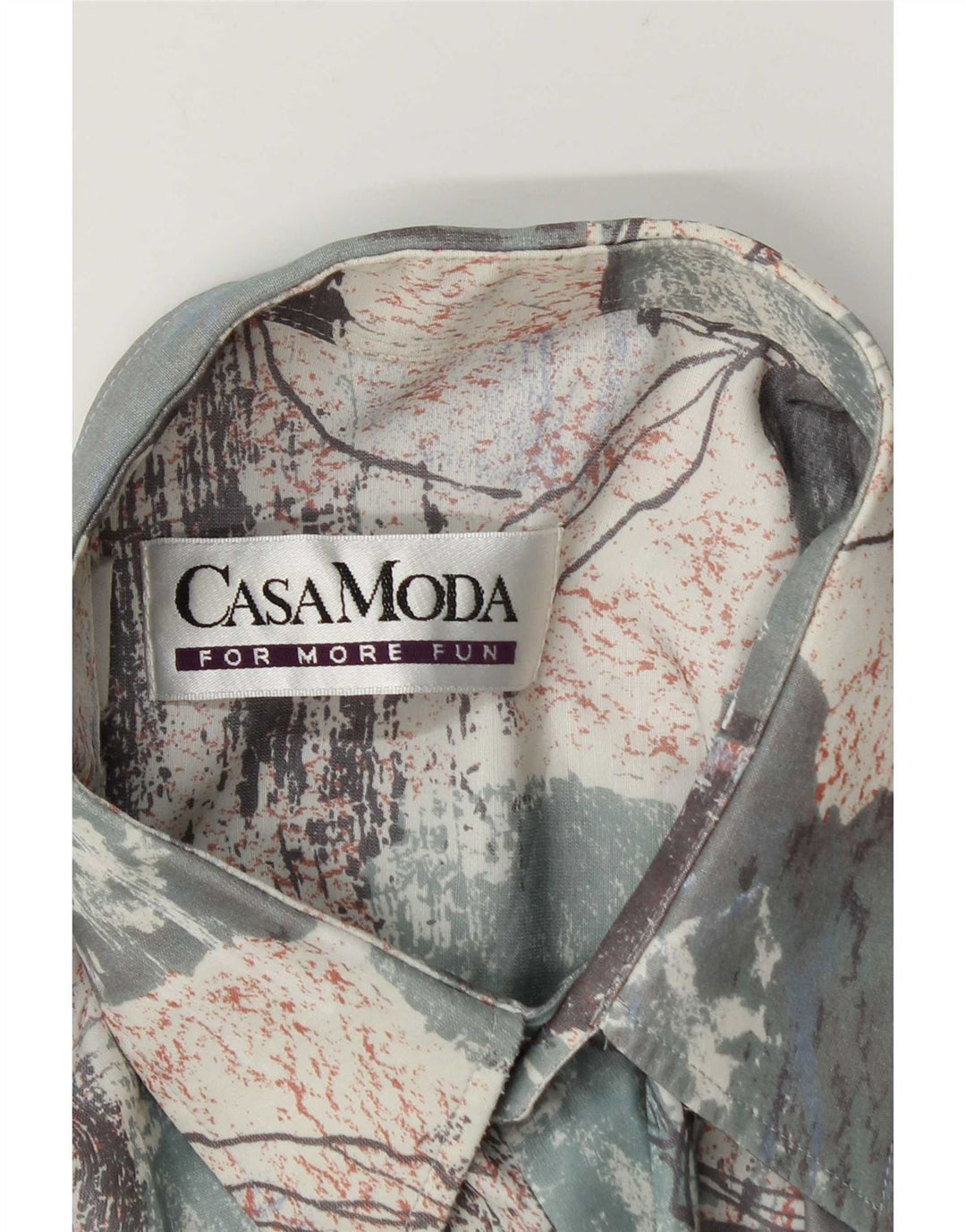 Casa Moda Mens Short Sleeve Shirt Large Multicoloured Patchwork