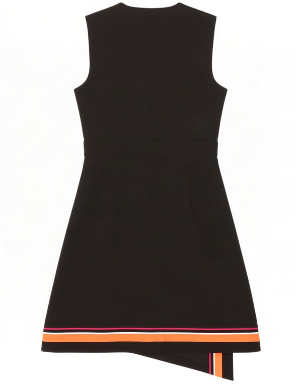 Abito a portafoglio senza maniche da donna Karen Millen UK 12 Medium Black Colourblock