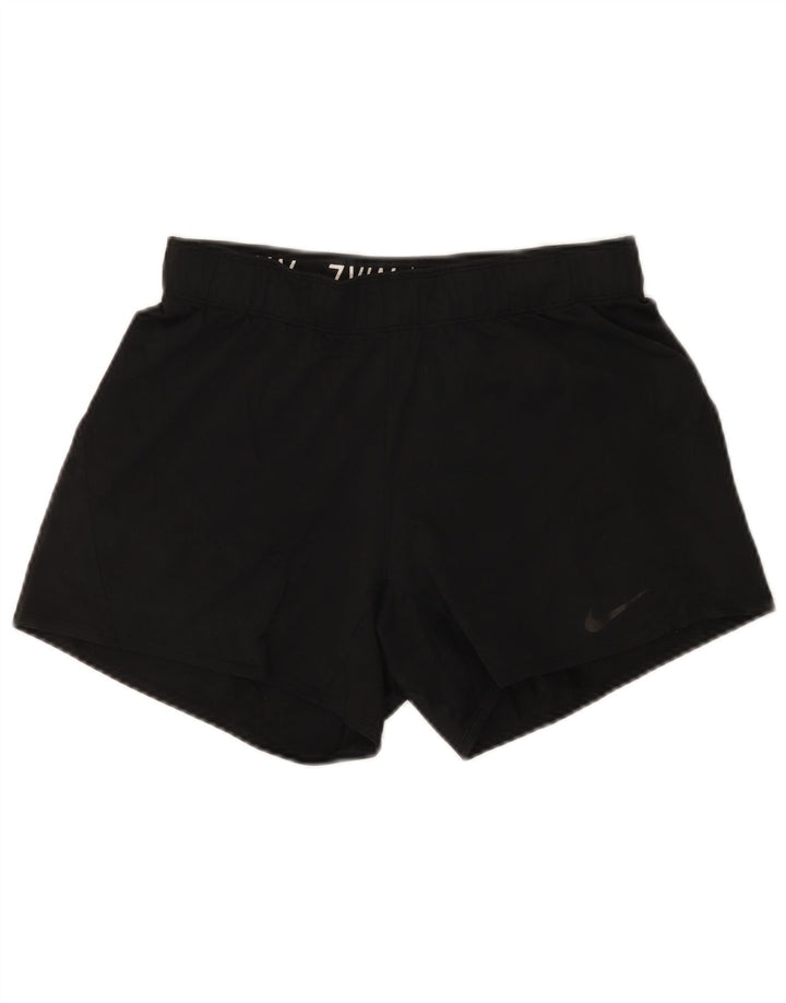 Nike Womens Dri Fit Sport Shorts UK 10 Small  Black Polyester
