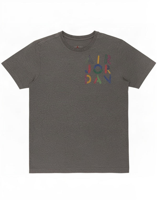Jordan T-shirt graphique pour homme, petit, gris, coton