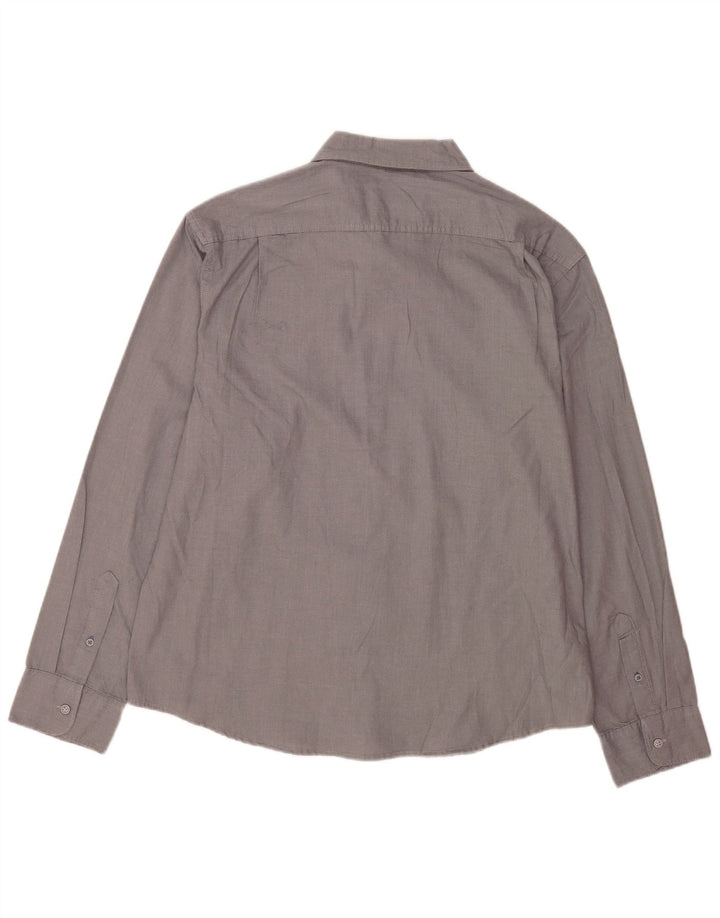 Izod Mens Salt Water Slim Fit Shirt 2XL Grey