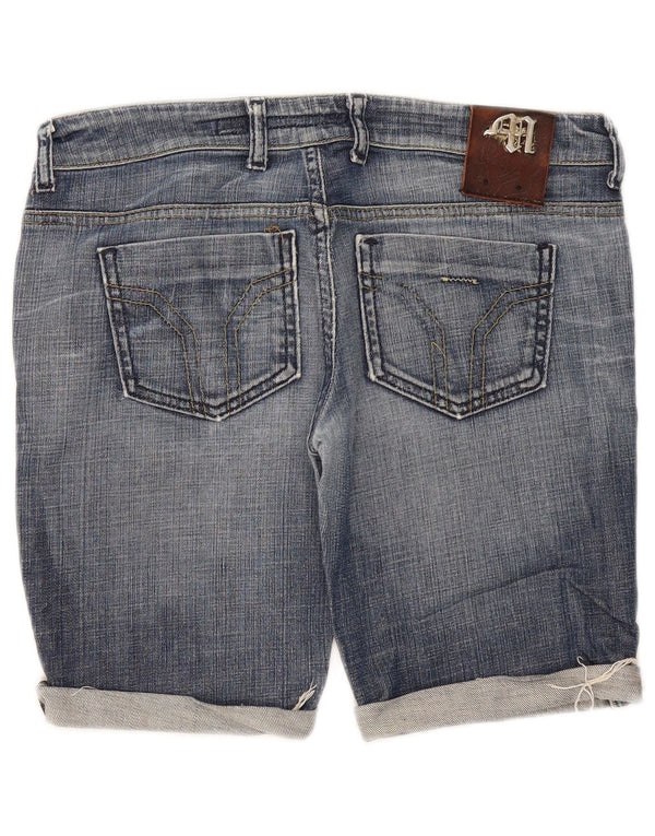 Miss Sixty Womens Marvel Denim Shorts W30 Medium Blue Cotton