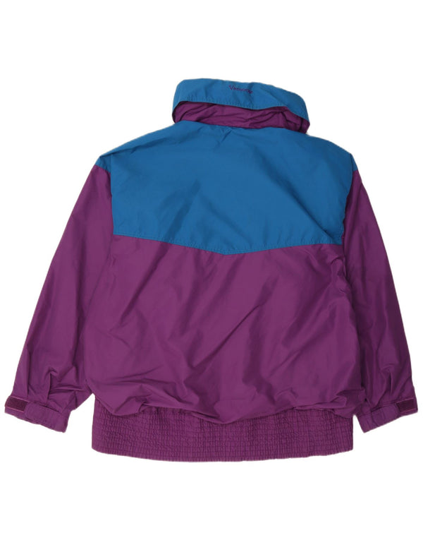 Columbia Womens Relaxed Fit Ski Jacket UK 16 Large Purple Colourblock Nylon