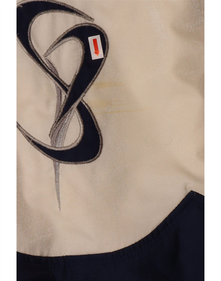 SPORTALM Womens Oversized Graphic Windbreaker Coat EU 38 Medium Off White