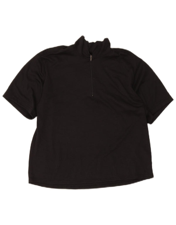 Patagonia T-shirt med lynlås til kvinder, DK 14 Medium Sort Polyester