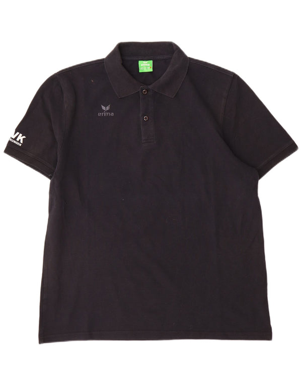 Erima Mens Graphic Polo Shirt XL Black Cotton