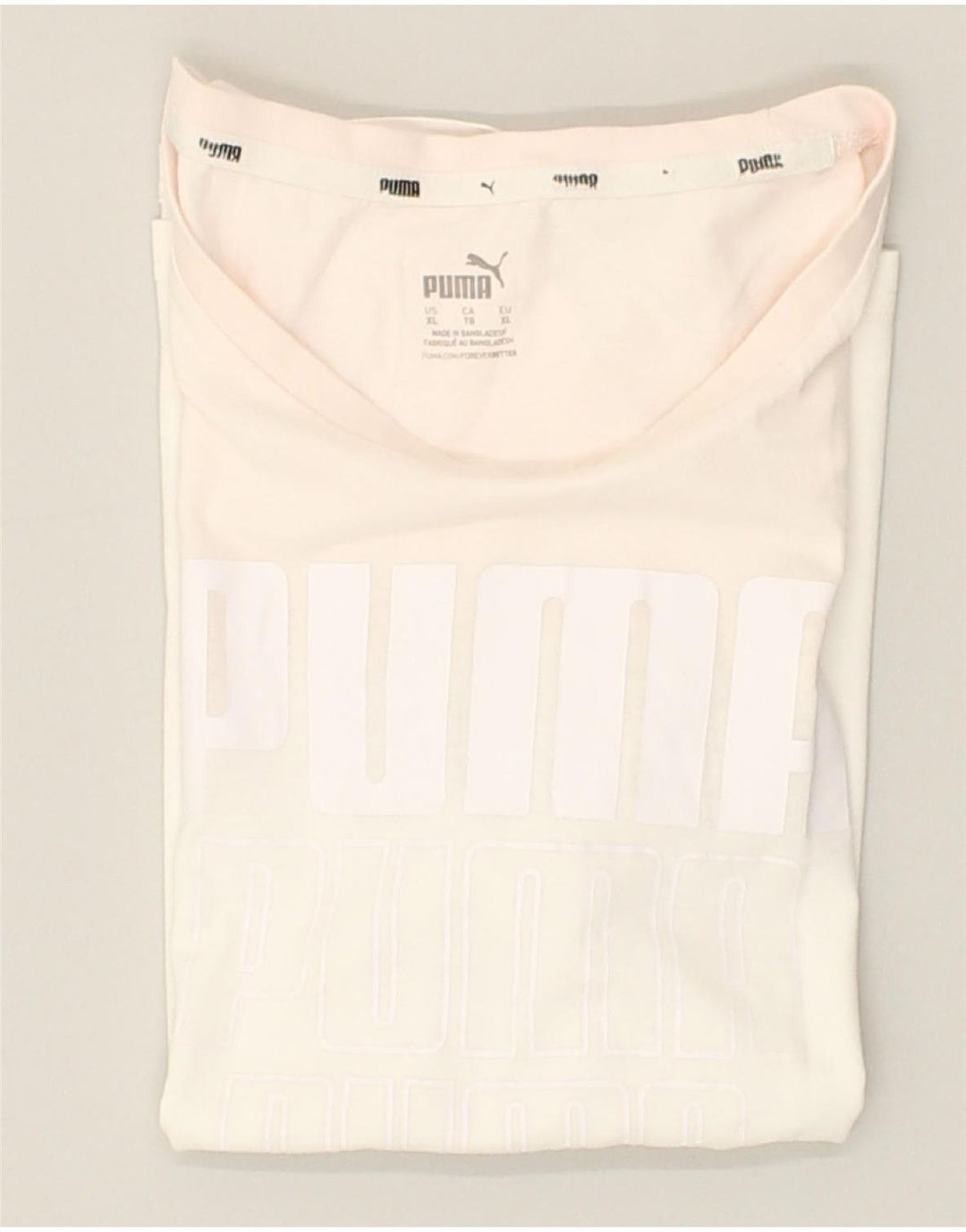 PUMA Womens Graphic T-Shirt Top UK 18 XL Pink | Vintage Puma | Thrift | Second-Hand Puma | Used Clothing | Messina Hembry 