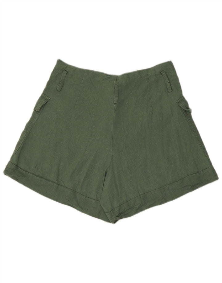 Damskie spodenki cargo Zara W26 w kolorze zielonym