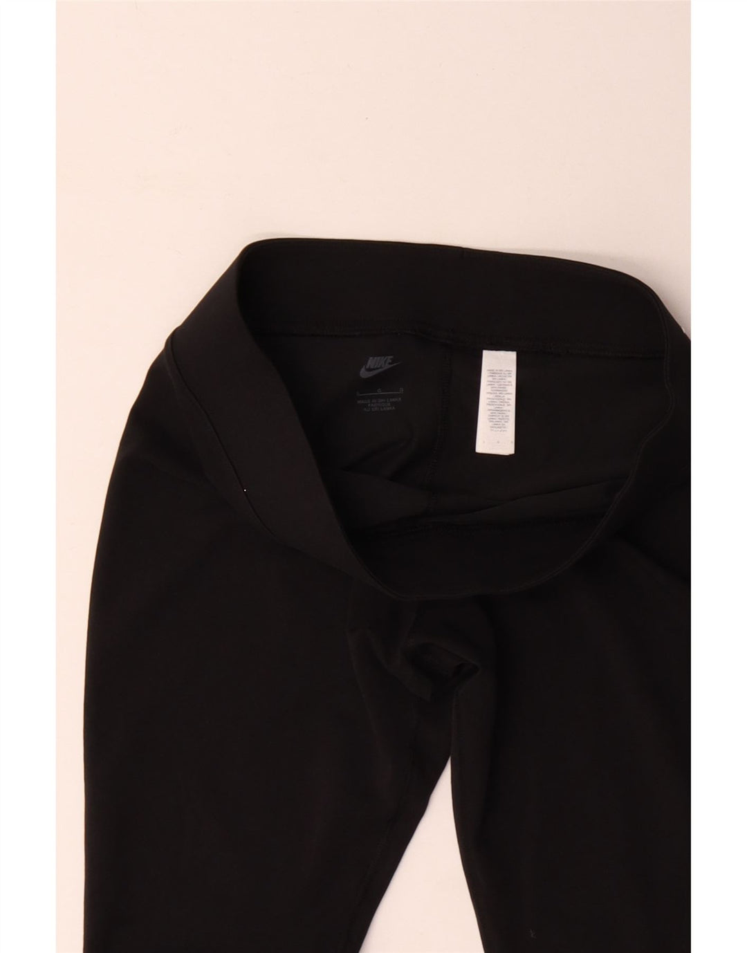 Nike Womens Leggings UK 14 Large  Black Cotton