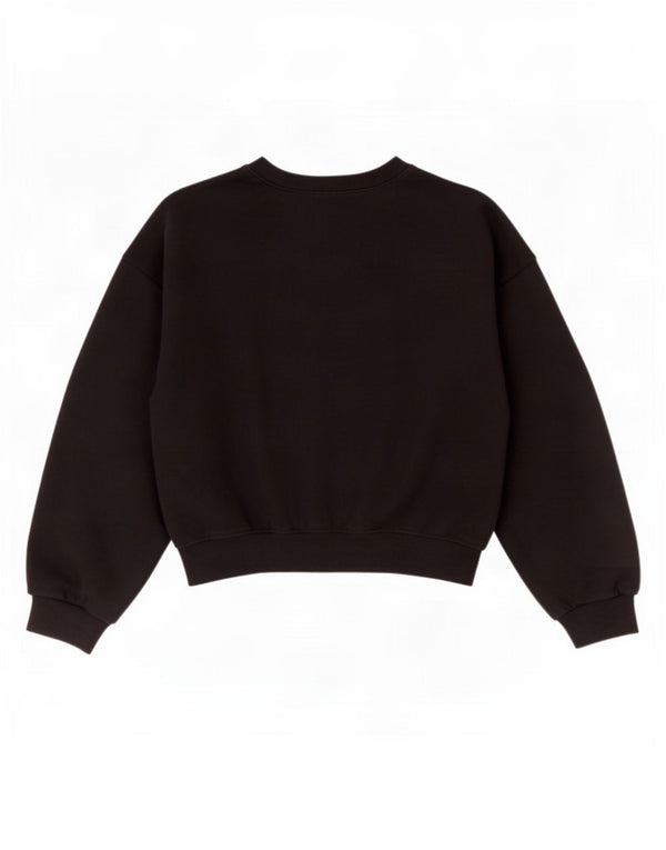 Zara Γυναικεία φούτερ 3/4 με μανίκια μακρυά Jumper UK 10 Small Black