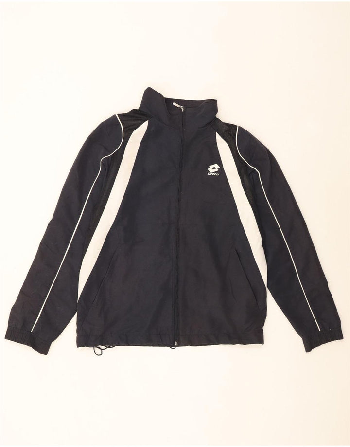 Lotto Veste de survêtement pour homme Large Noir Colorblock Polyester