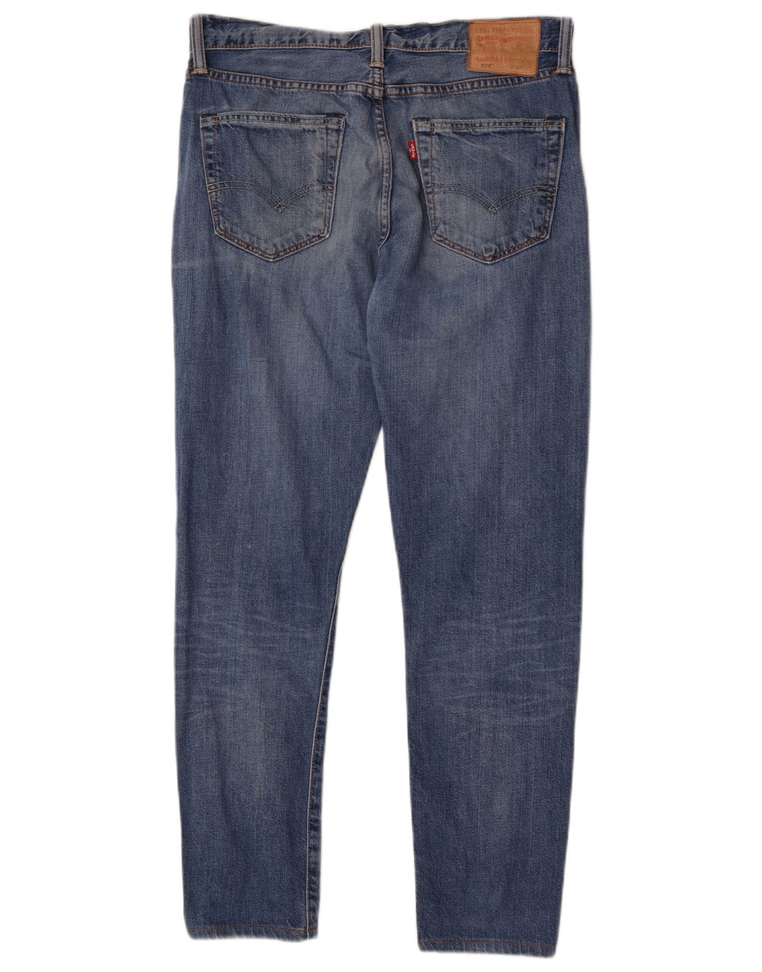 Levi's Mens 508 Regular Tapered Jeans W30 L28 Blue Cotton