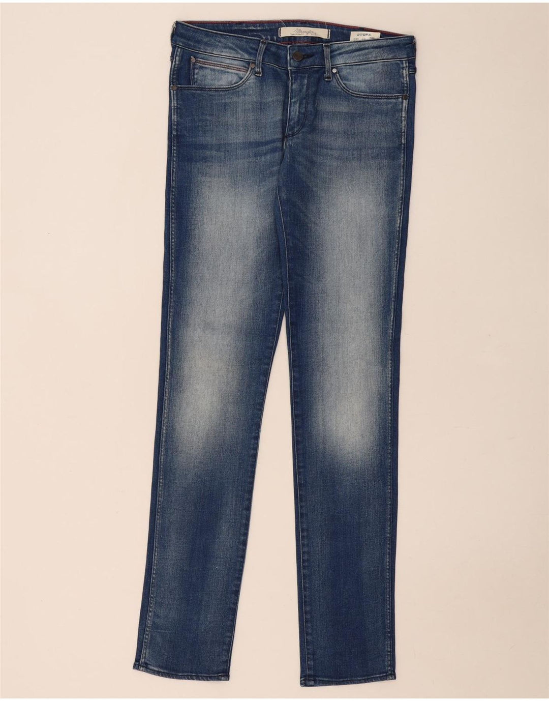 Wrangler Womens Molly Slim Jeans W28 L34 Blue Cotton