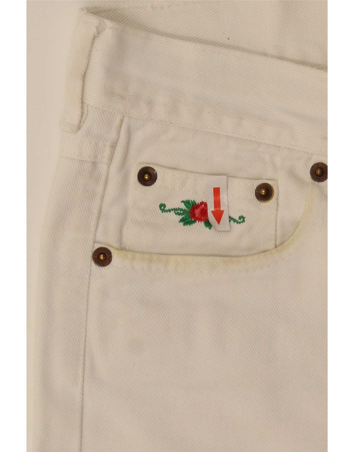 Vintage Womens Straight Jeans W30 L29 White