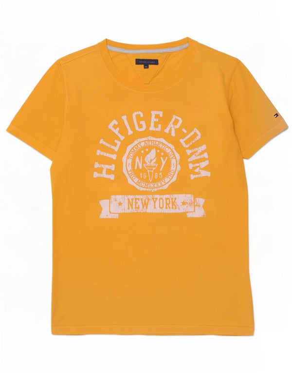 Tommy Hilfiger Boys Graphic T-Shirt Top 13-14 ετών κίτρινο βαμβακερό