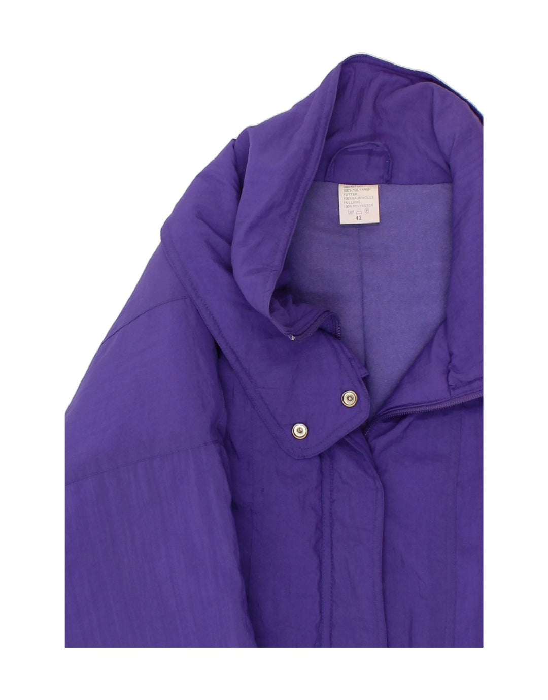 VINTAGE Womens Windbreaker Jacket IT 42 Medium Purple Polyamide Vintage Vintage and Second-Hand Vintage from Messina Hembry 
