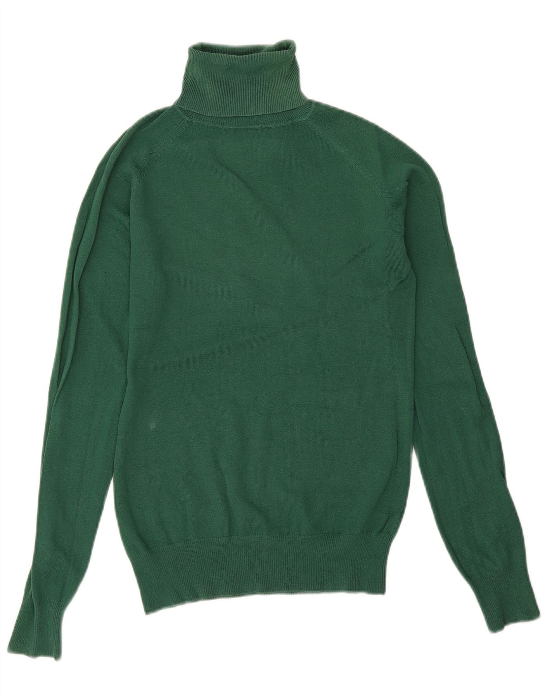 Zara Womens Roll Neck Jumper Sweater UK 14 Large Green