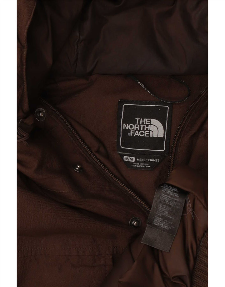 The North Face Mens Hooded Windbreaker Jacket UK 38 Medium Brown Nylon