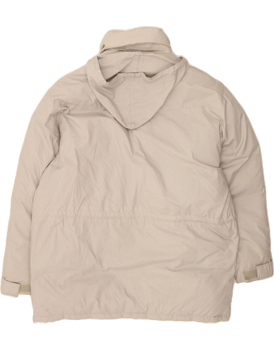 LEADER Mens Hooded Padded Jacket UK 42 XL Off White Polyester Vintage Leader and Second-Hand Leader from Messina Hembry 