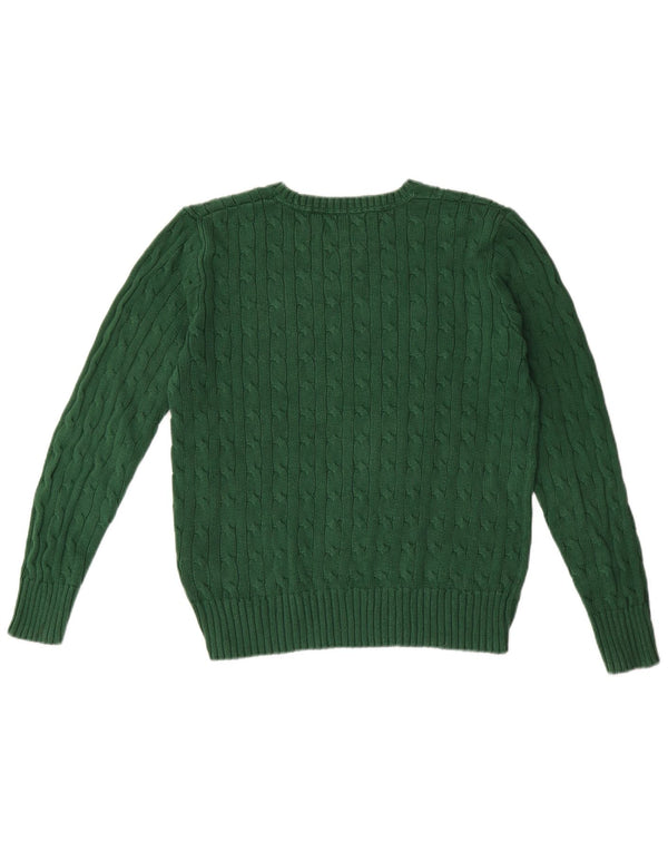 Polo Ralph Lauren Boys Boat Neck Jumper Sweater 14-15 år Stor Grøn
